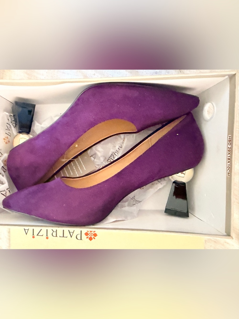 Patrizia Beauty Mist Plum Heels 9 (40) new